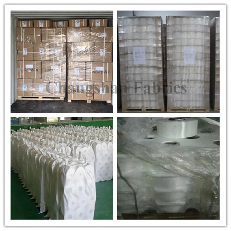 100% Organic Linen Yarn For Weaving in Raw White